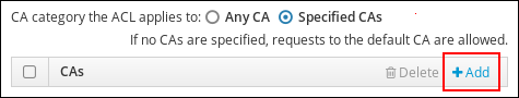 Adding CAs to the CA ACL