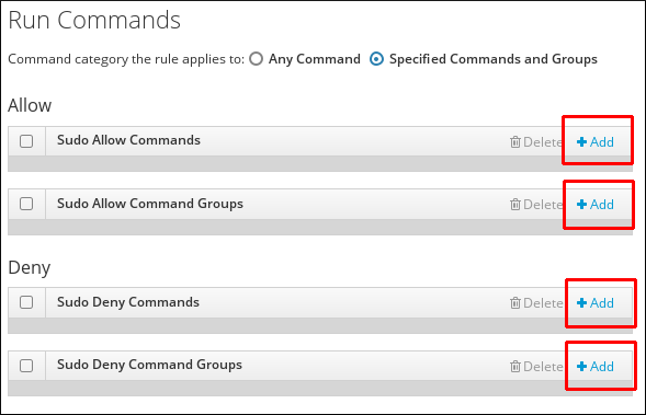 Adding Commands to a sudo Rule