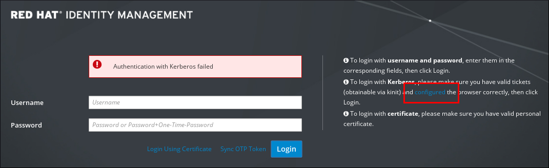 Web UI でのブラウザー設定へのリンク