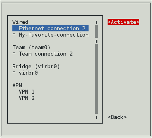 3 2 Configuring Ip Networking With Nmtui Red Hat Enterprise Linux 7 Red Hat Customer Portal