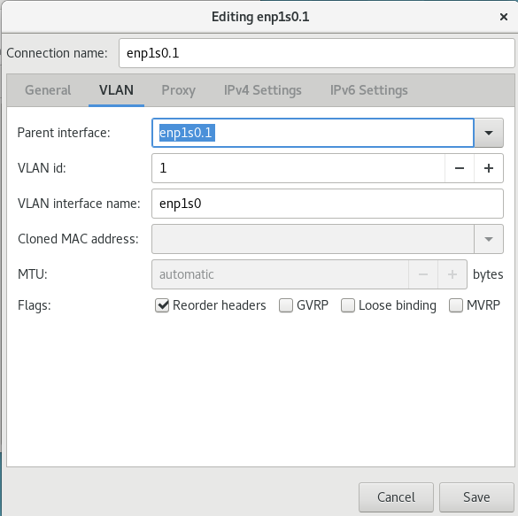 nm-connection-editor を使用して新規 VLAN 接続を追加する
