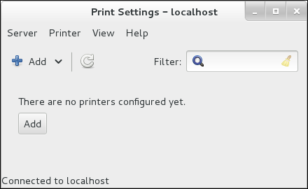 Fenêtre « Print Settings »