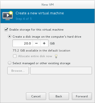 Configuring virtual storage