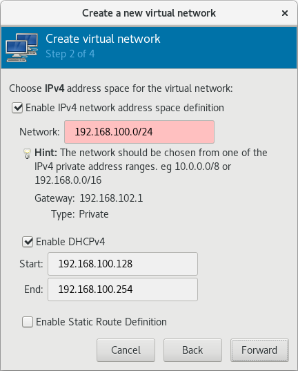 IPv4 アドレス空間の選択