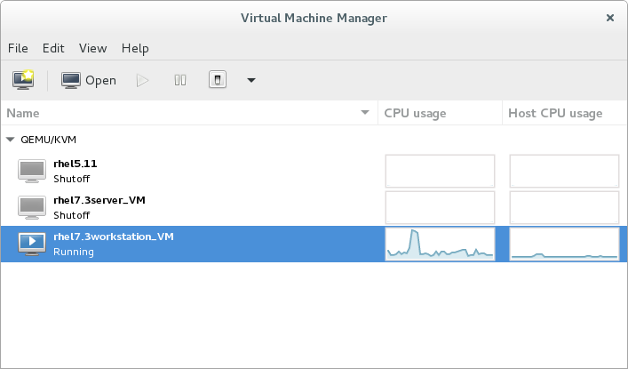 Virtual Machine Manager 窗口