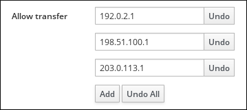 dns allow transfer