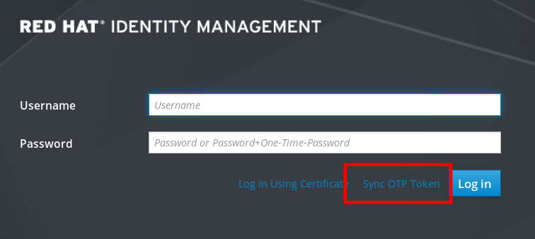 web ui login otp link