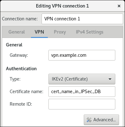 nm connection editor vpn tab