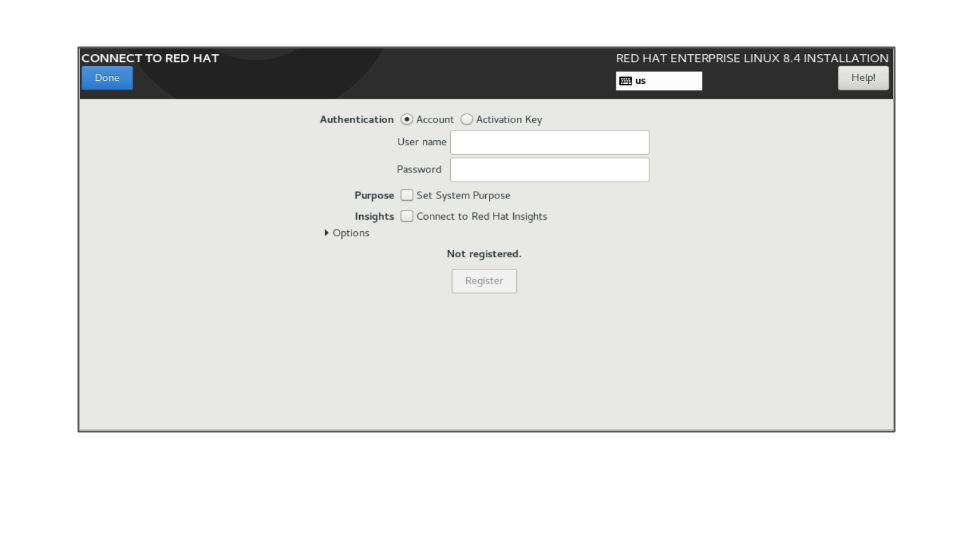 default file system in rhel 8