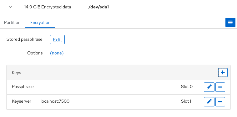 RHEL web console: A keyserver key is listed