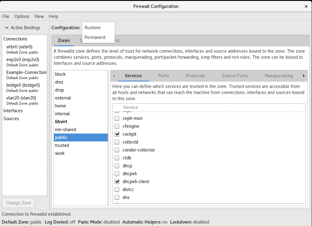 firewall configuration