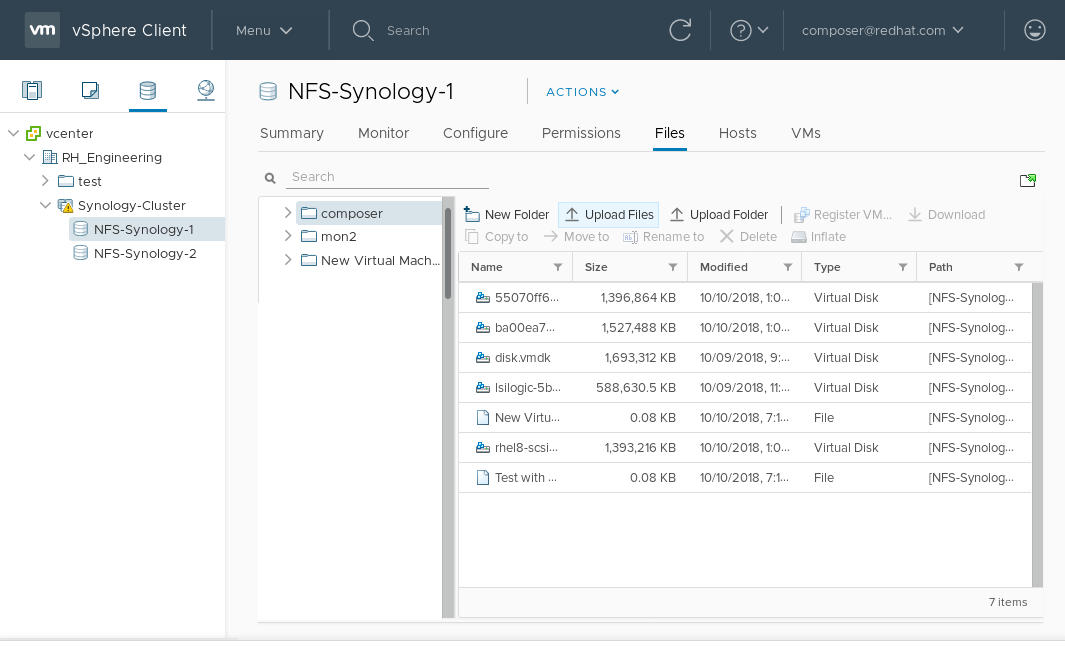 compositor vmware subir imagen