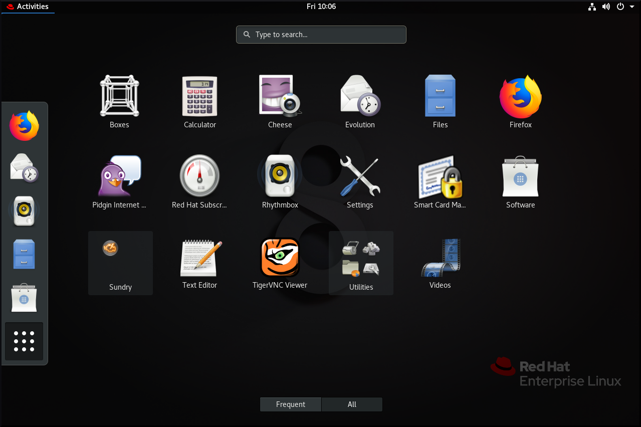 13 Gnome でのアプリケーションの起動 Red Hat Enterprise Linux 8 Red Hat Customer