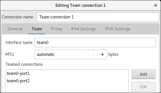 add nic to team in nm connection editor