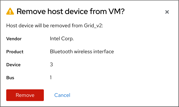 Image displaying the option to remove an attached virtual device.