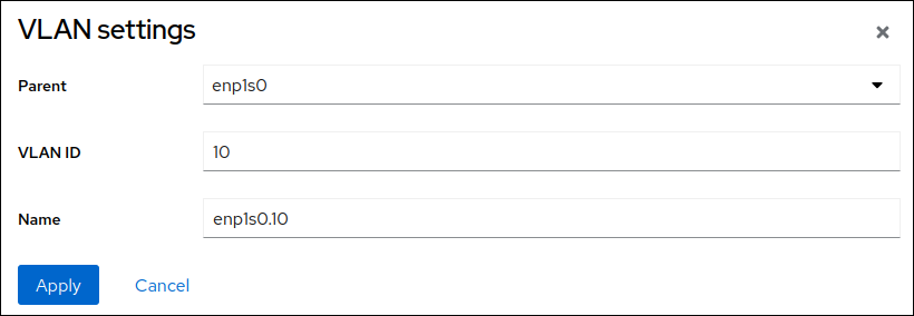 vlan settings