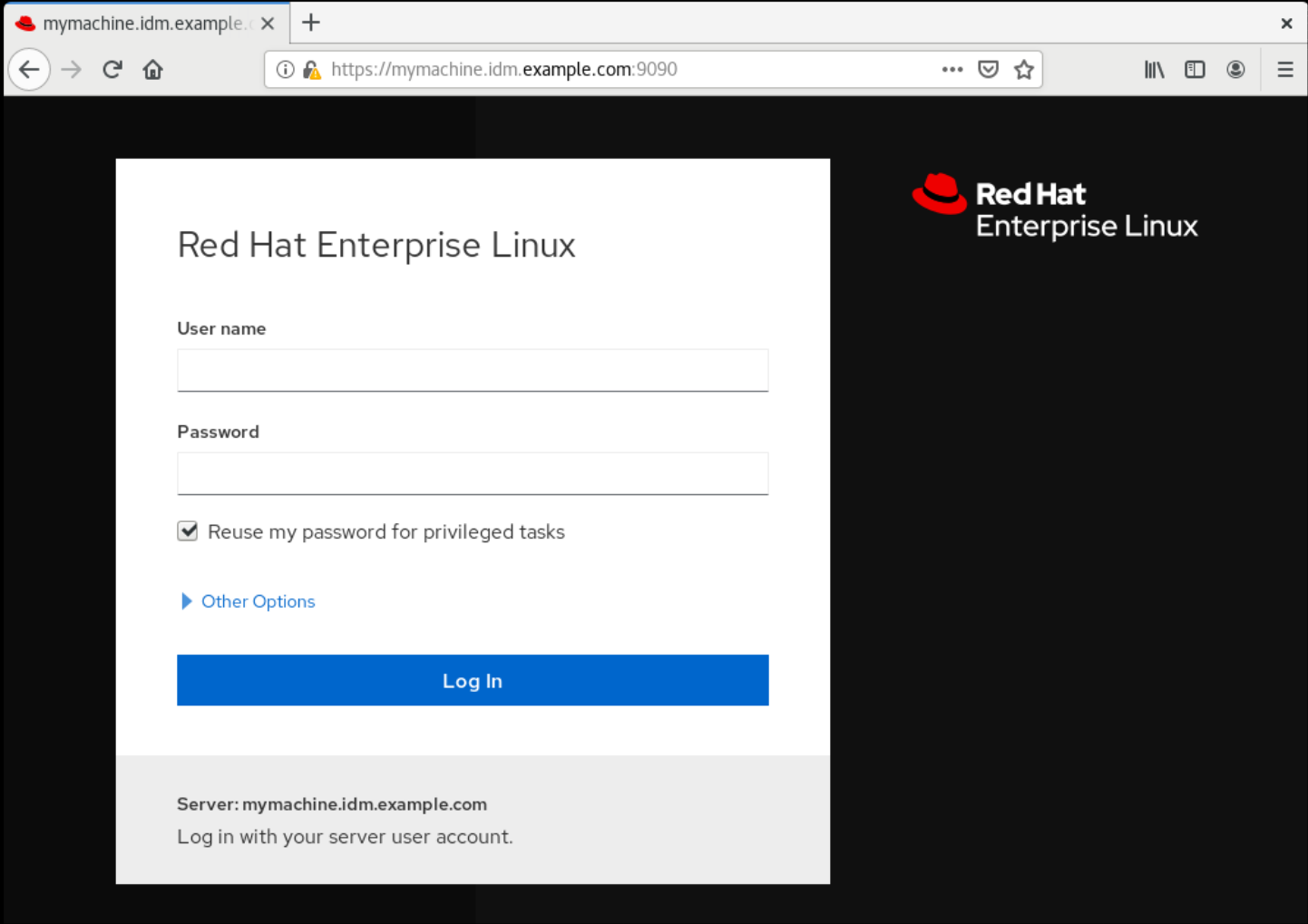 cockpit hostname change verify pf4