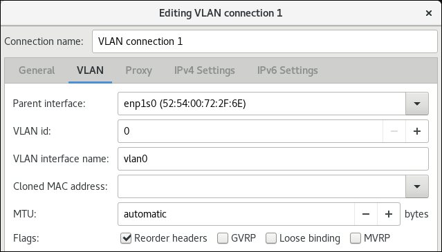 vlan settings nm connection editor