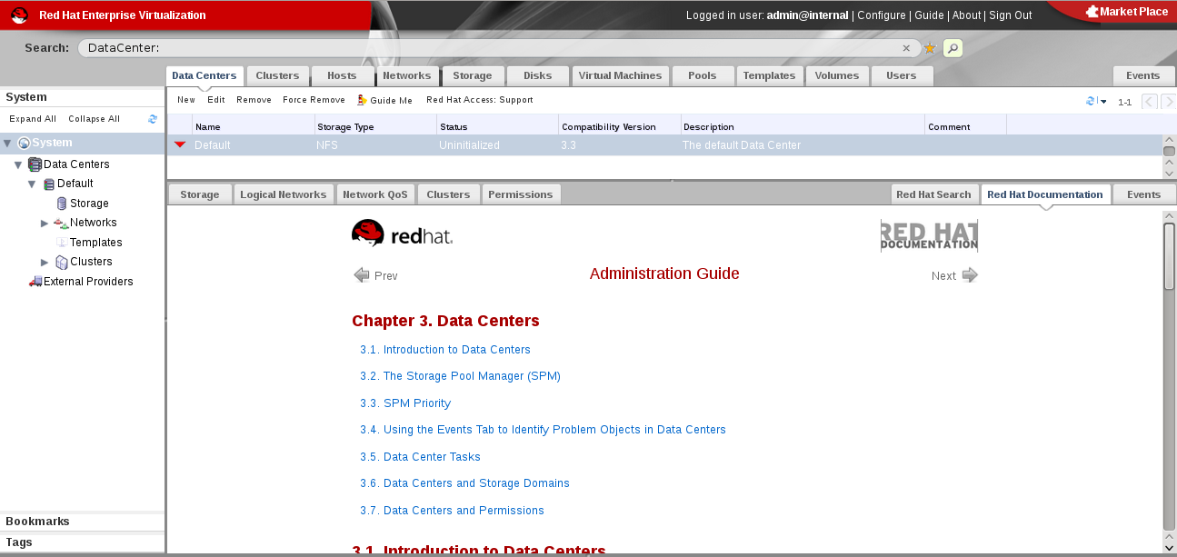 Red Hat Support Plug-in - a picture showing how to access documentation through the Red Hat Support Plug-in