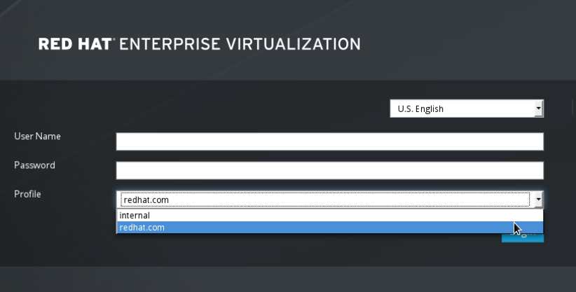 The Administration Portal Login Page