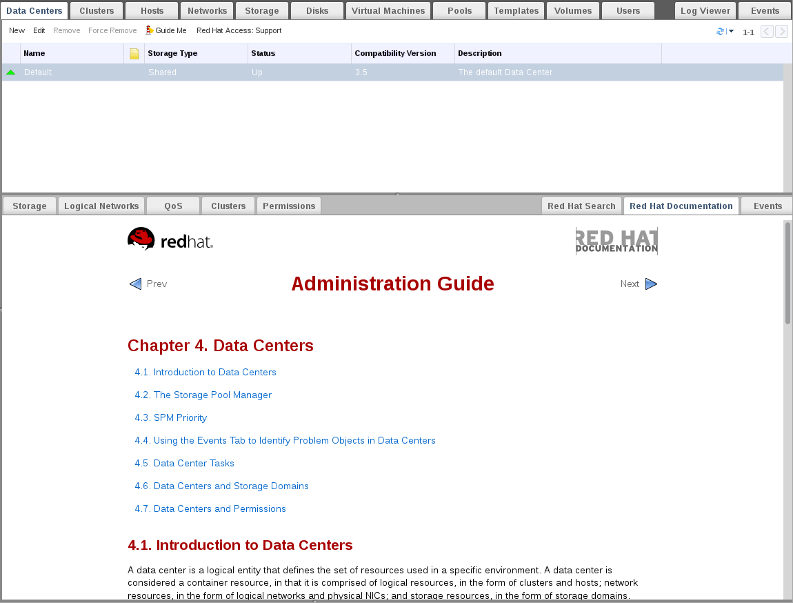Red Hat Support Plug-in - a picture showing how to access documentation through the Red Hat Support Plug-in