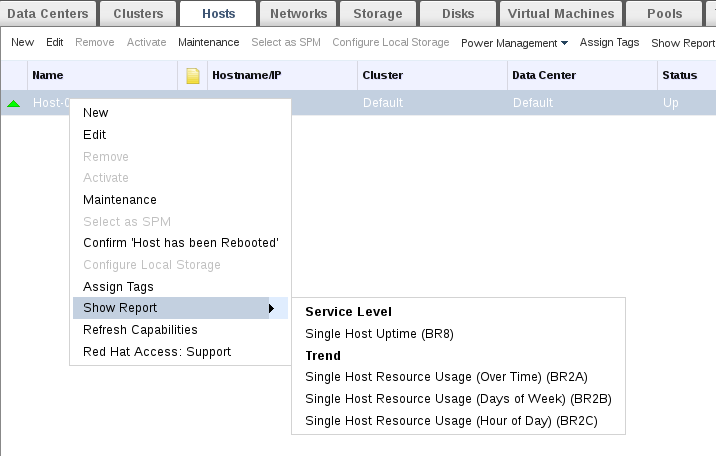 Right-click Reporting