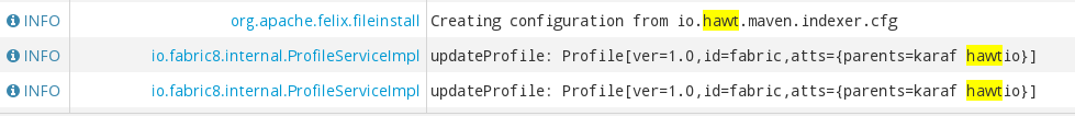 maven indexer log