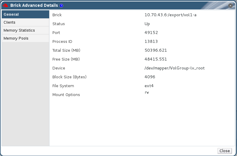 Brick Advanced Details