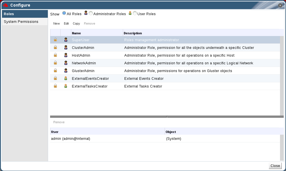 The Configure Dialog Box