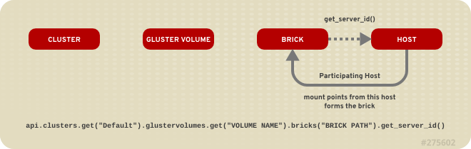 Relationship between a brick and a host