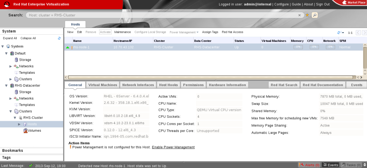 Red Hat Gluster Storage Node after Upgrade