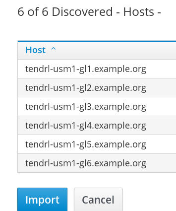 Import Cluster