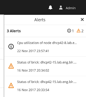 alerts menubar