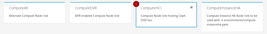 RH OSP Director Manage Roles Check ComputeHCI Role mod