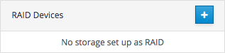 A list of RAID devices on the server