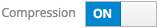 The compression toggle with ON displayed