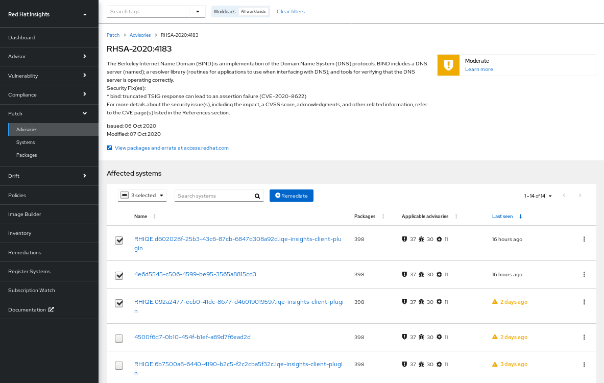 img vuln assess advisories patch