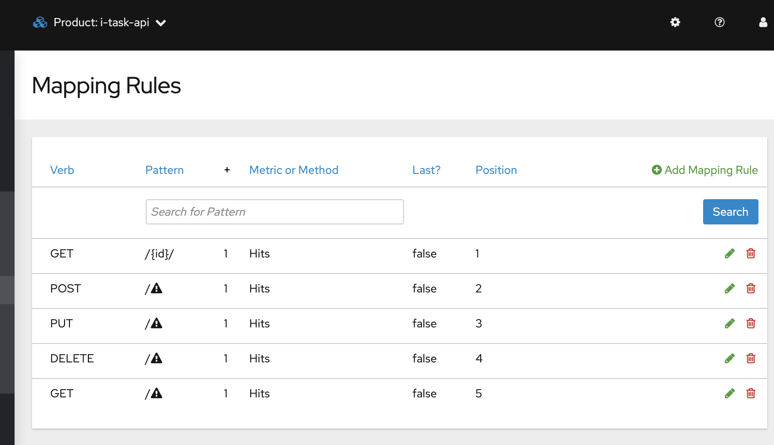 example mapping rules