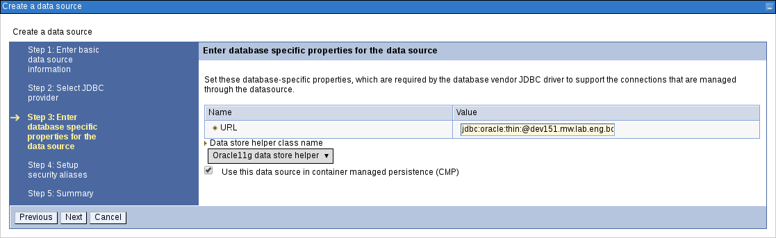 creating data source3