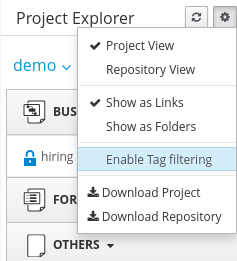 Enable Tag Filtering in Customize View