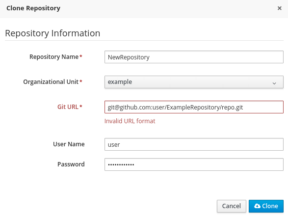 An invalid SCP-style SSH URL.