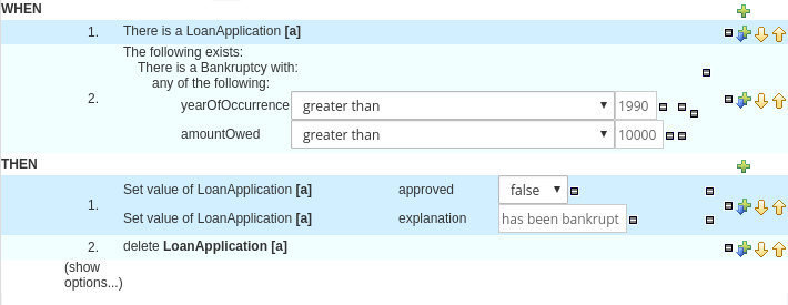 A screen shot of the guided editor