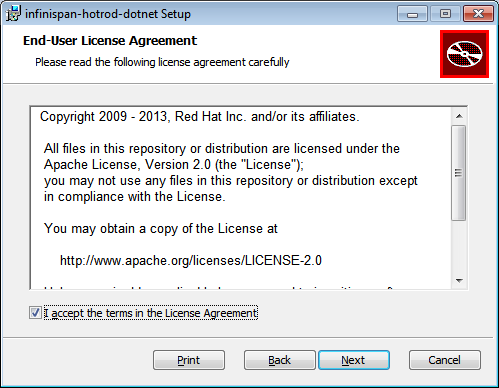 Hot Rod C# Client End-User License Agreement