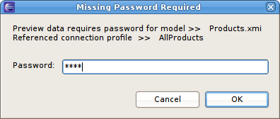 Missing Password Required