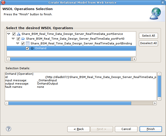 Namespace Resolution Dialog