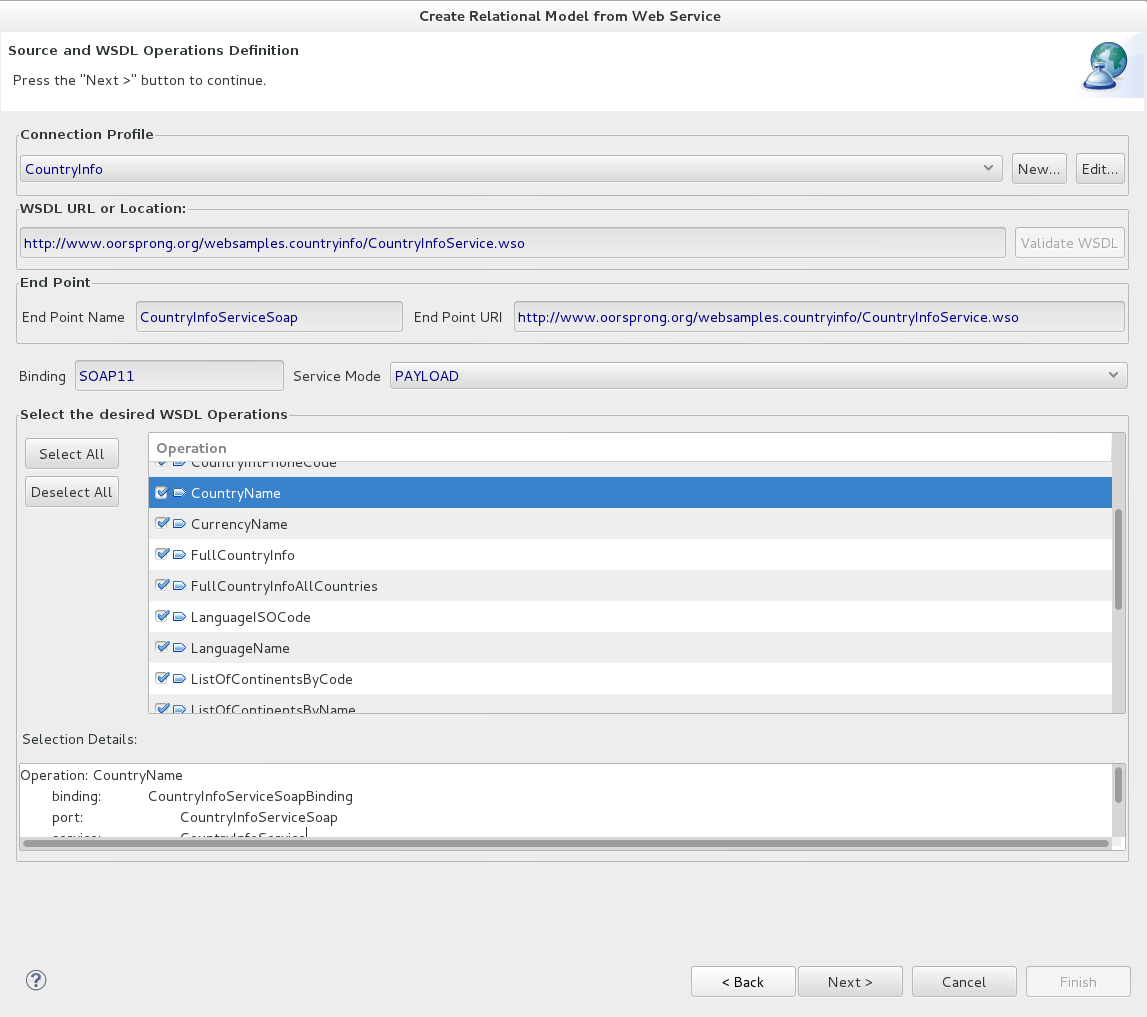 WSDL Source Selection