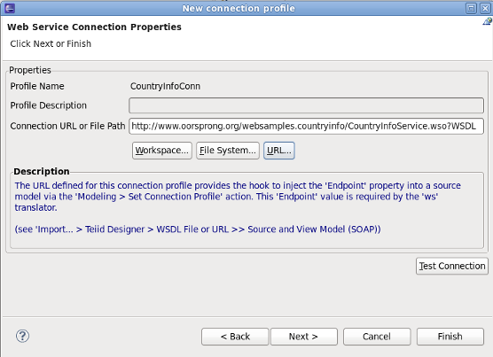 SOAP Connection Properties