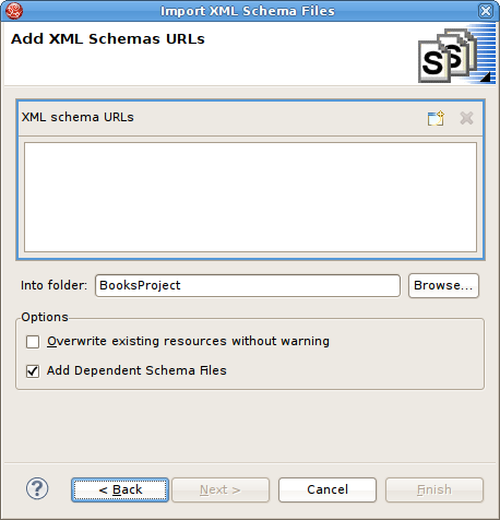 Add XML Schema URLs Dialog