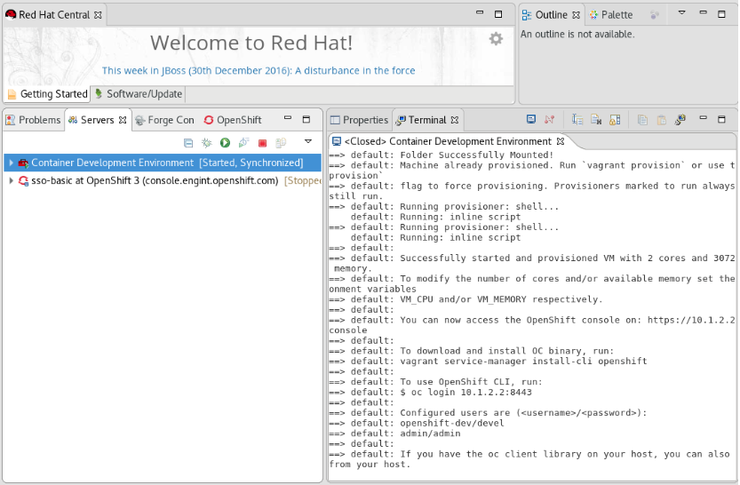 Monitor Status of Server Adapter in Built-in Terminal