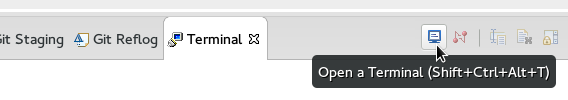 The Open a Terminal Icon